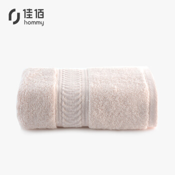 Jiabai cotton towel plain yarn full cotton thickened soft absorbent facial Towel Pink 32cm * 74cm / 120g / strip