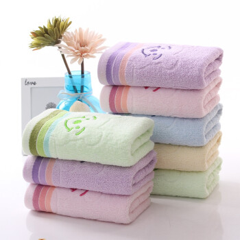 Mufan cotton towel 5-piece set cotton facial cleaning facial towel soft thickened absorbent set lovely cartoon facial cleaning towel towel bath towel wholesale package 1 (1 in 5 colors)