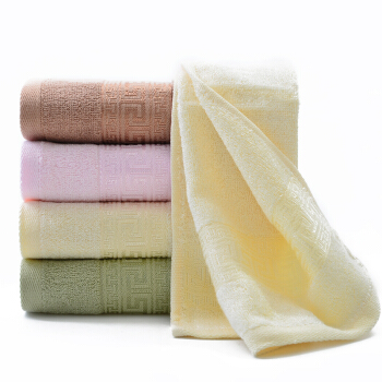 Bamboo 100 bamboo fiber towel facial cleaning beauty skin care water absorption bamboo charcoal facial cleaning facial towel yellow single 34 * 76cm