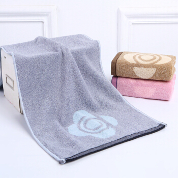 Jieliya cotton towel plain color cotton thickened face towel 3 PCs in adult men's and women's couple face towel Blue 3 pcs