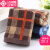 Jieliya small towel cottonchild square towel all cotton absorbent facial cleaning children's towel small face towel wholesale Festival group purchase welfare square towel three pack - brown 34 * 34cm