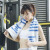 A-Life exercise towel Cotton absorbent sweat absorbent cotton soft breathable fitness towel running towel blue stripe