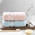 Jiabai cotton towel plain yarn full cotton thickened soft absorbent facial towel in two pieces Pink / cyan 32cm * 74cm / 120g / piece * 2
