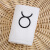 Jieliya cotton facial towel for male and female couples home personality constellation towel Taurus white 76 * 35cm