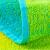 Jieliya towel, Arctic light gradual change, small square towel, long staple cotton, thickened towel, couple towel, cotton bath towel, soft, skin friendly and colorfast [three piece set of Blue Aurora gradual change square towel + TOWEL + bath towel]