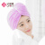 Grace dry hair cap water absorption quick dry towel towel for head cover adult thickened bath cap dry hair towel Purple 1 + pink 1 25 * 65cm