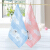 Jieliya cotton square towel cartoon small towel 2 pieces of all cotton baby childfacial cleaning cute small face towel 8778 green 1 Blue 1 34 * 34cm