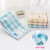 Jieliya towel cottonauze towel 2 super soft absorbent cartoon cute child towel babyfacial cleaning towel 2 sets of blue and brown