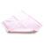 Bamboo 100 bamboo fiber square towel soft comfort table skin friendly water absorption child bamboo charcoal Bibs color edge plain Pink 4 pieces 34 * 34cm