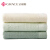 Jieliya towel bamboo fiber embroidered child square towel absorbent facial cleaning children's towel small facial towel beauty towel wholesale holiday group purchase welfare towel 2 light green + Beige bamboo fiber