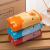 Jieli Yalan grace · orchibbs square towel small towel home textile little bear children's towel three pack orange + Red + blue three pack gift box