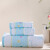 Jieliya cotton thickened 3-piece set of soft absorbent health bath towel square towel set 8780 8445 blue 1 bath 1 face 1 square towel