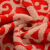 Jieliya big red wedding towel Cotton delicate cut velvet jacquard wedding wedding wedding 74x34cm8378 matching bath towel or towel red 34 * 74cm