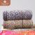 Clean Yalan cotton towel soft comfort table strong water absorption facial cleaning towel cool leopard face towel 2 pieces in 1 gray + 1 Brown adult household gift box 105g / piece