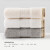 Great towel of Grace Hotel cottonacial cleaning 140g thickened soft absorbent class a 3-piece Beige + dark grey (2-piece) 78 * 34cm