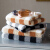 Grace orchid towel bath towel high-grade color woven Plaid long staple cotton face towel two pack