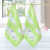 Jieliya cotton square towel cartoon small towel 2 pieces of all cotton baby childfacial cleaning cute small face towel 8778 powder 1 green 1 34 * 34cm