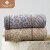 Clean Yalan cotton towel soft comfort table strong water absorption facial cleaning towel cool leopard face towel 2 pieces in 1 gray + 1 Brown adult household gift box 105g / piece