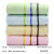Jieliya towel Cotton 4 facial cleansing facial towel plain stripe large towel Cotton thickened soft absorbent towel wholesale group purchase welfare 6443 pink blue green yellow 4