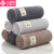 Grace cottonauze towel soft absorbent skin friendly child towel Japanese retro face cleaning towel increase couple hotel towel light brown 1 + dark gray 1 + light gray 1 74 * 31cm