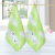 Jieliya cotton square towel cartoon small towel 2 pieces of all cotton baby childfacial cleaning cute small face towel 8778 green 1 Blue 1 34 * 34cm