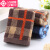 Clean and elegant towel Cotton for table absorbent square towel all cotton facial cleansing facial towel for adult men and women three pack - brown brown blue