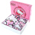 Yaguang towel home textile Hello Kitty Kitty Cat bubble gum cartoon steam cut velvet square towel towel bath towel gift box three piece gift box