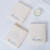 Jieliya regenerated fiber super soft square towel face cleaning small towel square towel 3 in handkerchief Beige 3 in