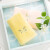 Jieliya towel Cotton untwisted cut velvet embroidered face towel 6223a optional matching bath towel or towel gift box yellow 34 * 78cm