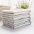 Grace towel home textile cotton towel 4 pieces of classic stripe series cotton strong absorbent facial towel wipe facial towel 6450 Blue 2 Brown 2