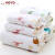 Hoyo Japanese imported baby towel cottongauze bath towel child bath towel cartoon gift box set cloth Hippo series bath towel set bath towel set powder