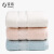 Jiabai cotton towel plain yarn full cotton thickened soft water absorbent facial towel three pack Pink / cyan / Beige 32cm * 74cm / 120g / strip * 3