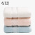 Jiabai cotton towel plain yarn full cotton thickened soft water absorbent facial towel three pack Pink / cyan / Beige 32cm * 74cm / 120g / strip * 3