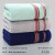 Jieliya towel Cotton 4 facial cleansing facial towel plain stripe large towel Cotton thickened soft absorbent towel wholesale group purchase welfare 0125 blue grey green 3 Pack