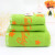 Clean teddy bear cotton stripe thickened three piece set of 8882 cotton absorbent soft 1 bath towel + 2 facial towel 8883 + 8884 red