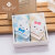 Jieli Yalan cotton towel Bibs square towel Bibs Bibs Bibs Bibs Bibs Bibs Bibs Bibs Bibs Bibs baby face towel soft skin cotton children's towel two-piece facial cleaning towel blue + palm adult household gift box