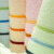 Jieliya grace cotton color striped absorbent face towel 1 towel 6443 optional matching bath towel or towel gift box, green 33 * 74cm