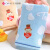 Grace towel Cotton auze towel soft breathable facial cleaning towel cute cartoon baby towel 8874 Beige 2 pieces 72 * 34cm