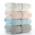 Jiabai cotton towel plain color master yarn cotton thickened soft water absorbent face towel 4 pack powder / Green / rice / gray 32cm * 74cm / 120g / piece