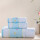 8445 blue 1 bath 1 face 1 square towel