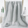 Letter bath towel light grey