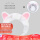 Cat ear headband - white + grey