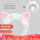 Cat ear headband - white + grey