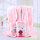 8780 pink 1 bath 1 face 1 square towel