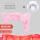 Cat ear headband - pink + grey